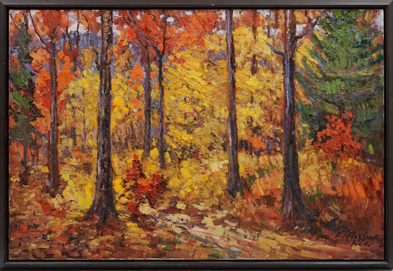 Armand Tatossian, Glorious Fall, oil on canvas - view 2