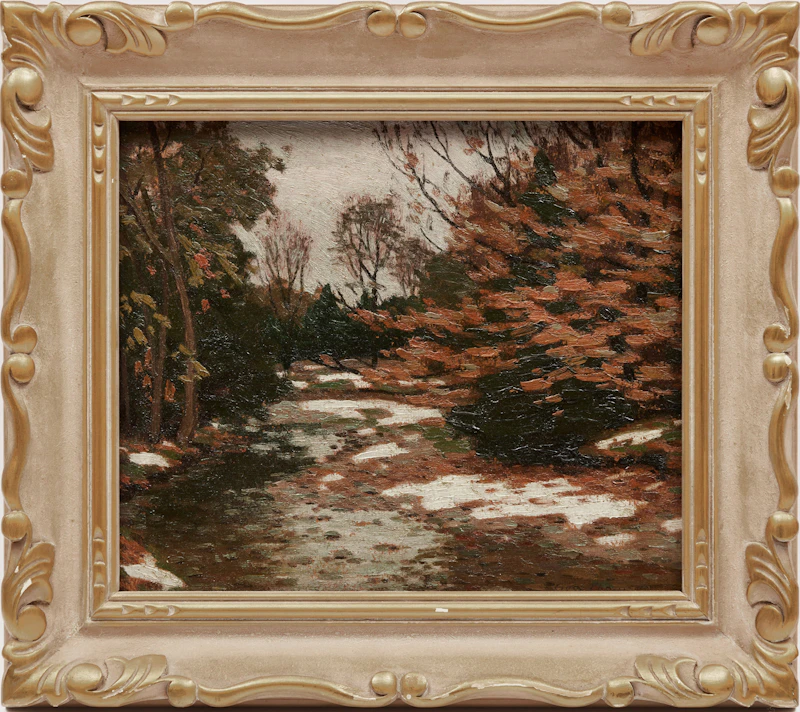 George Thomson, Untitled (Forest Interior) , oil on board, 1950 - view 2