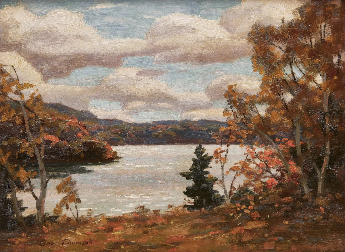 George Thomson, A Parry Sound Lake, oil on board