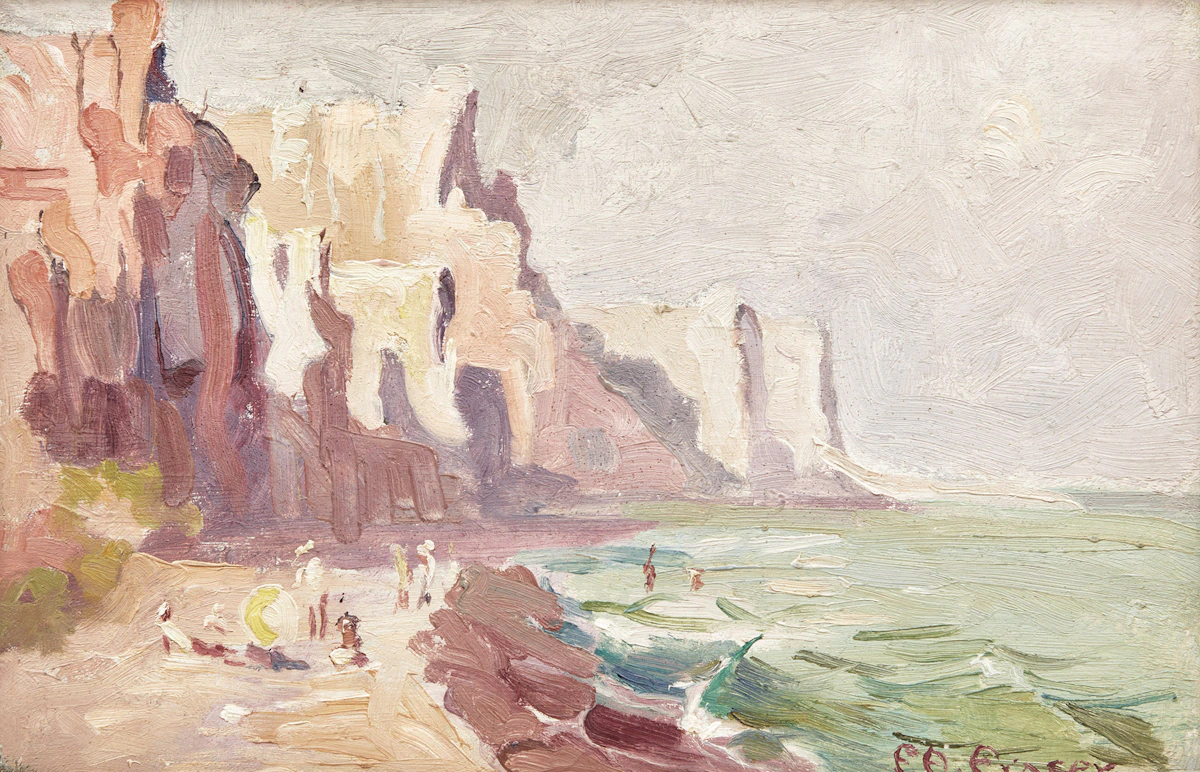 Frederick Alexander Fraser, Scarborough Bluffs , oil on canvas board