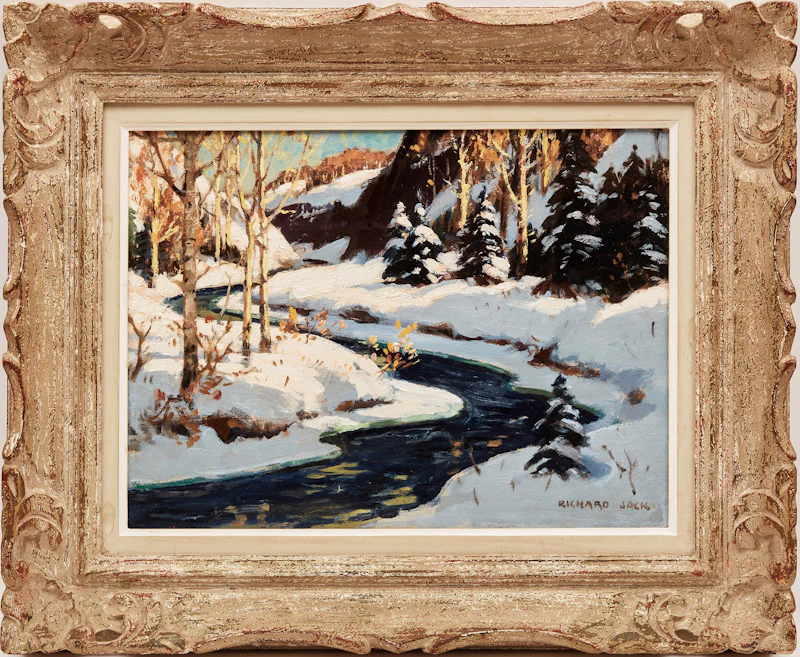 Richard Jack, Mid-Winter, the Laurentians , oil on board - view 2