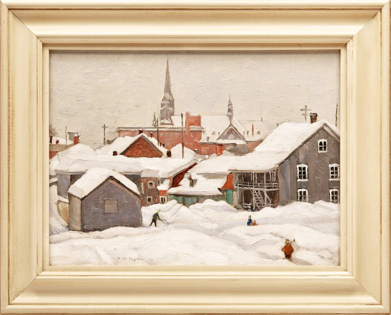 Frederick Bourchier Taylor, In Baie St. Paul, Charlevoix Country, P.Q. , oil on canvas, 1955 - view 2