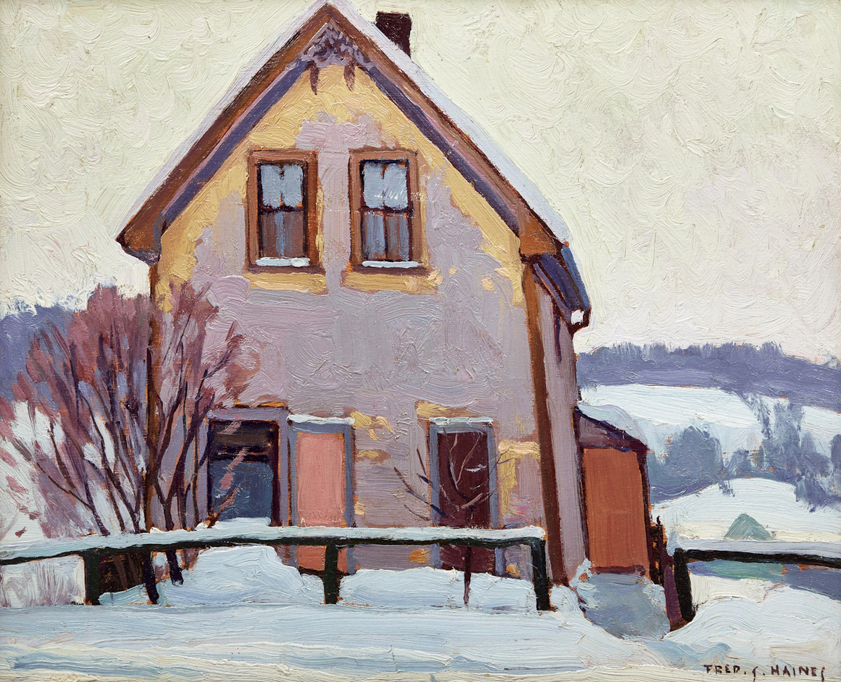 Frederick Stanley Haines, House Burks Falls, oil on board