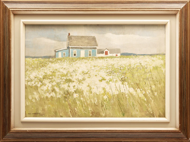 Thomas Keith Roberts, The Blue House, L’Anse à Louise, oil on board - view 2