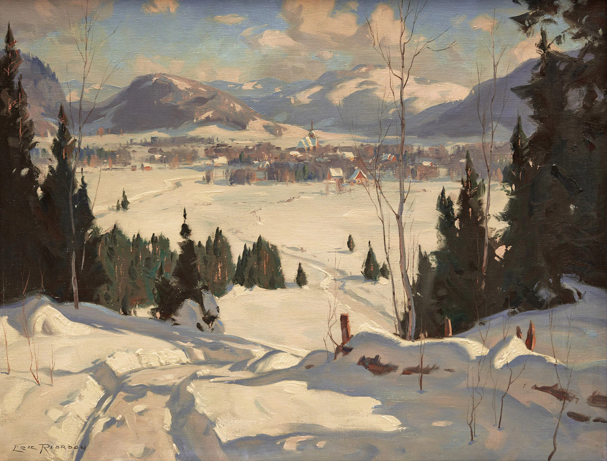 Eric Riordon, Untitled (The Laurentians or St. Adele), oil on canvas