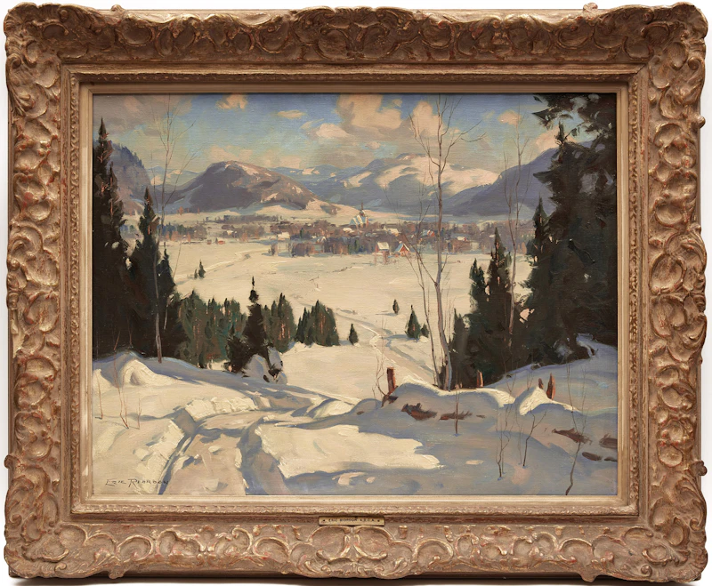 Eric Riordon, Untitled (The Laurentians or St. Adele), oil on canvas - view 2