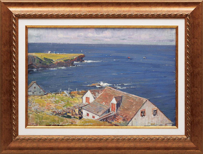 Peleg Franklin Brownell, Bonaventure Island, Old Fishing Company House, oil on canvas - view 2