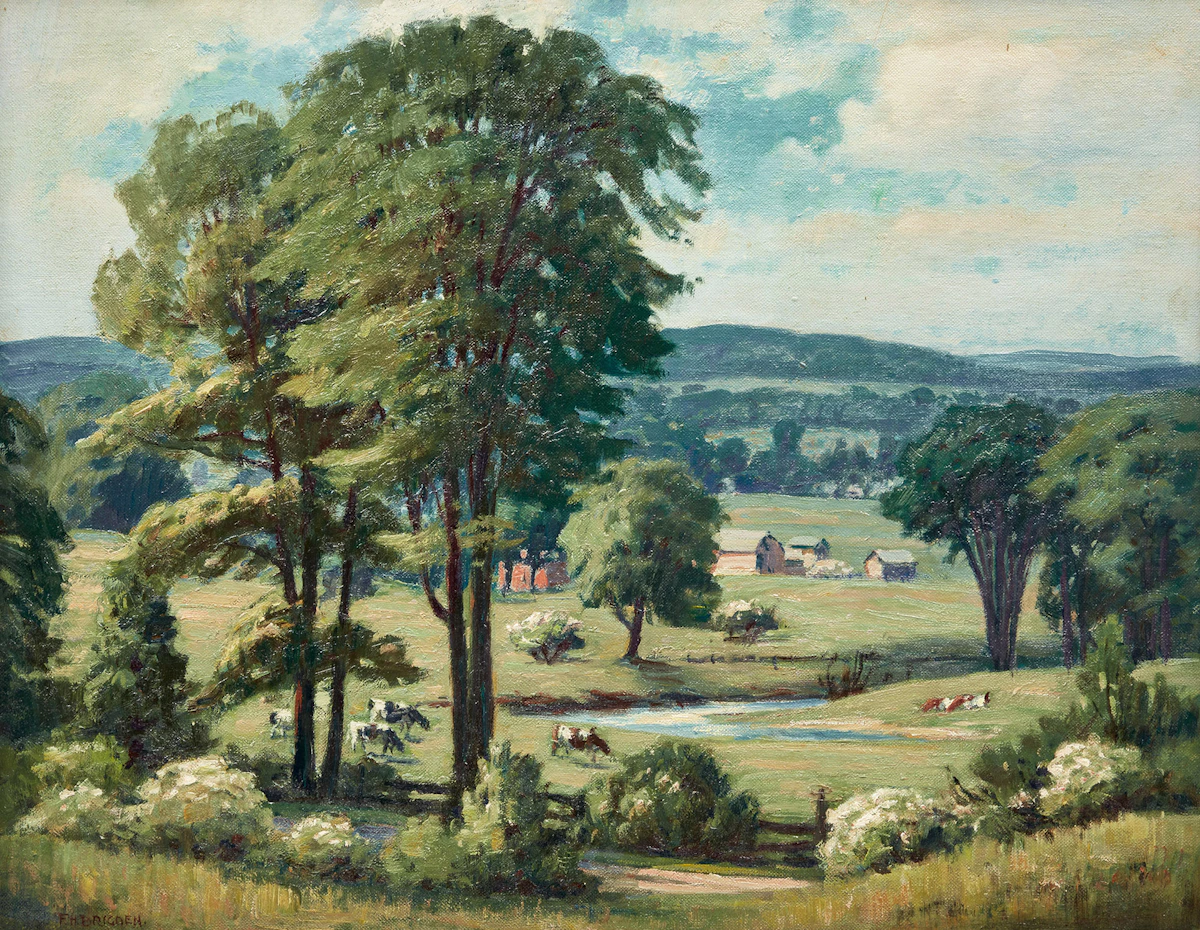 Frederick Henry Brigden, Ontario Landscape in June, oil on canvas board