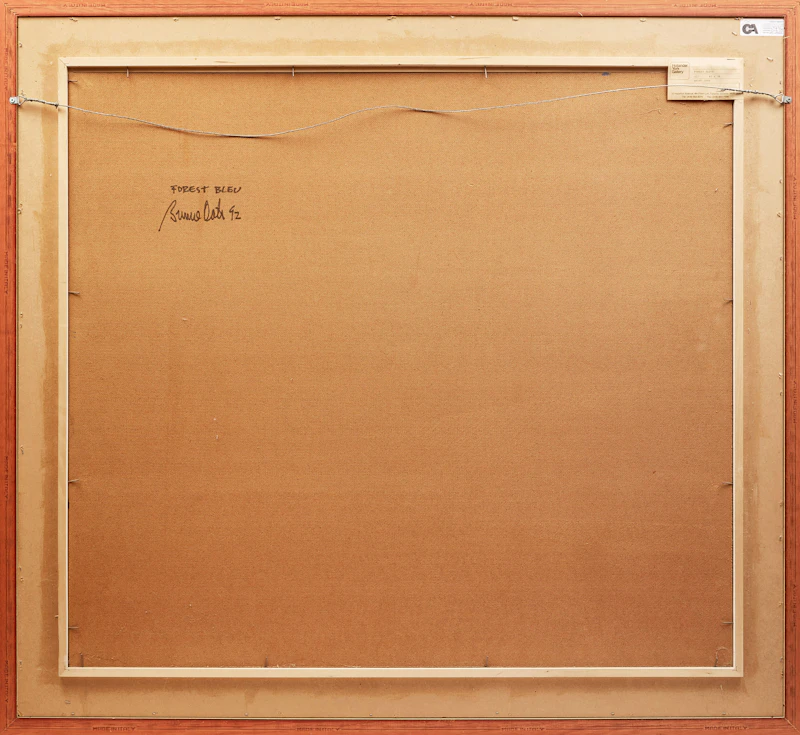 Bruno Côté, Forest Bleue, oil on board, 1992 - view 3