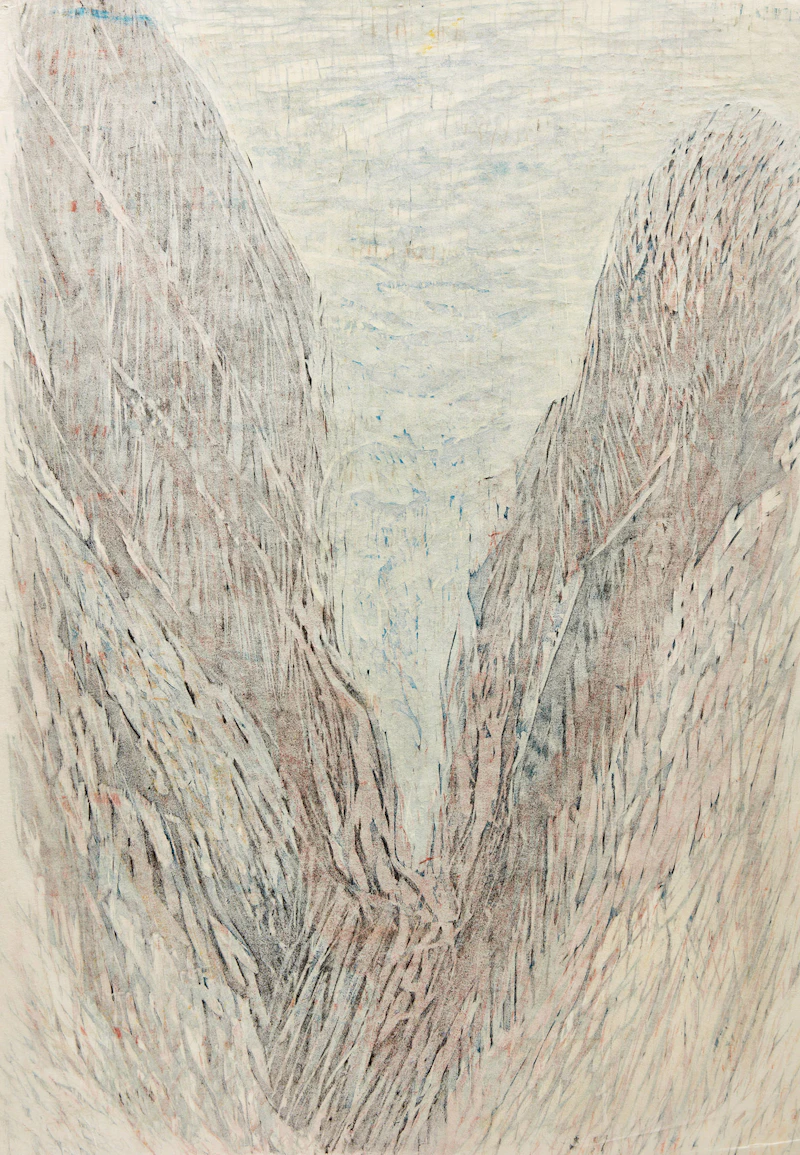 Don Wright, The Gulch, monotype - view 2