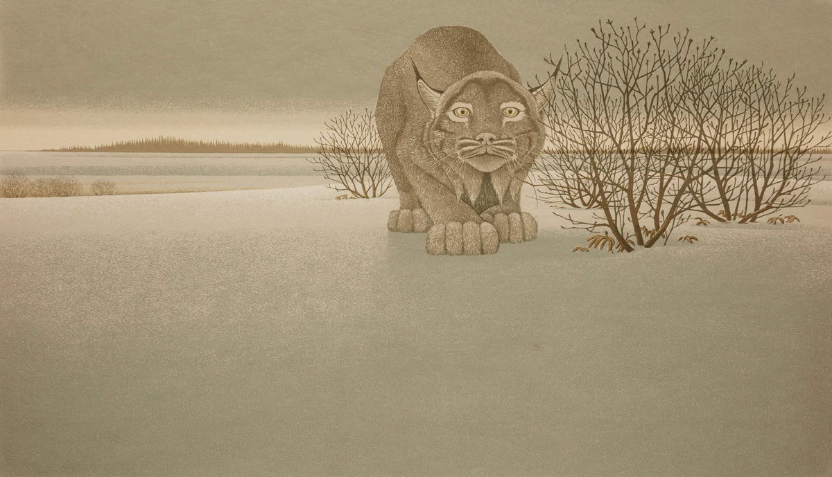 Christopher Pratt, The Lynx, 1965, serigraph
