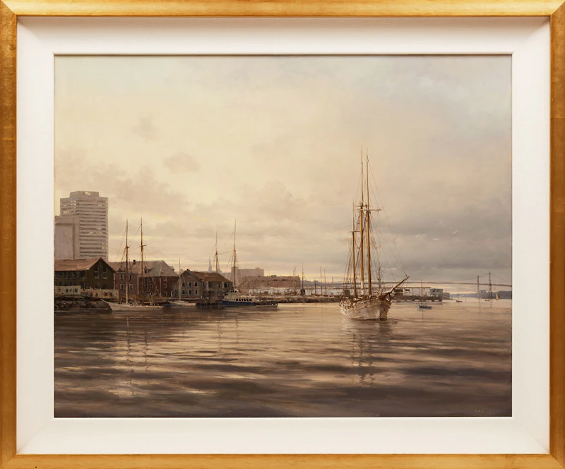 Dusan Kadlec, Looking Toward Purdy's Wharf, oil on board - view 2
