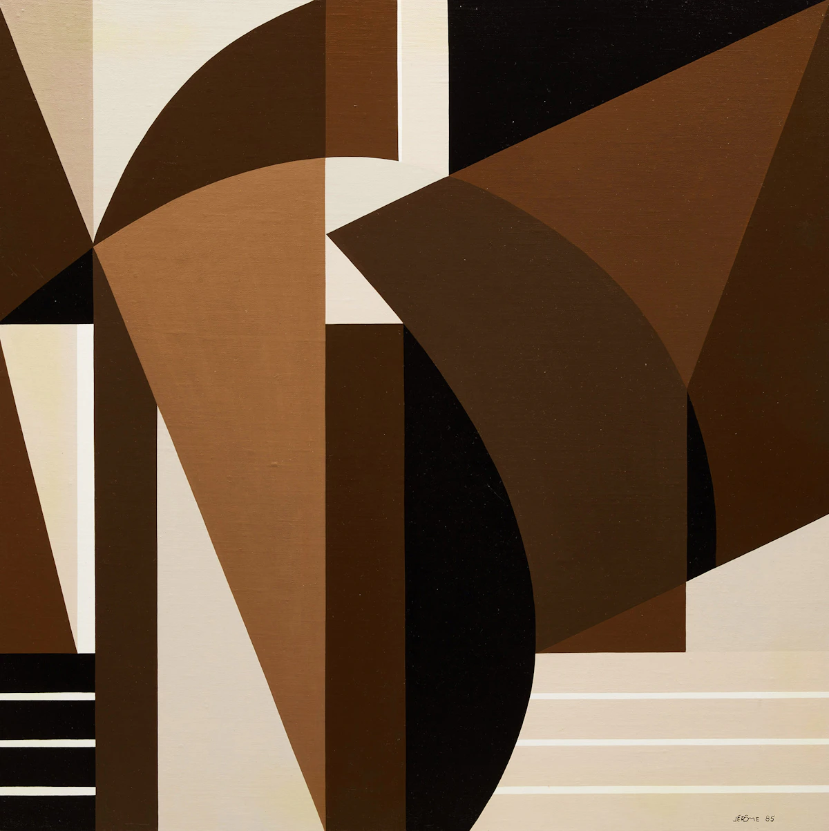 Jean-Paul Jérôme, Pastorale, oil on canvas laid down on board, 1985