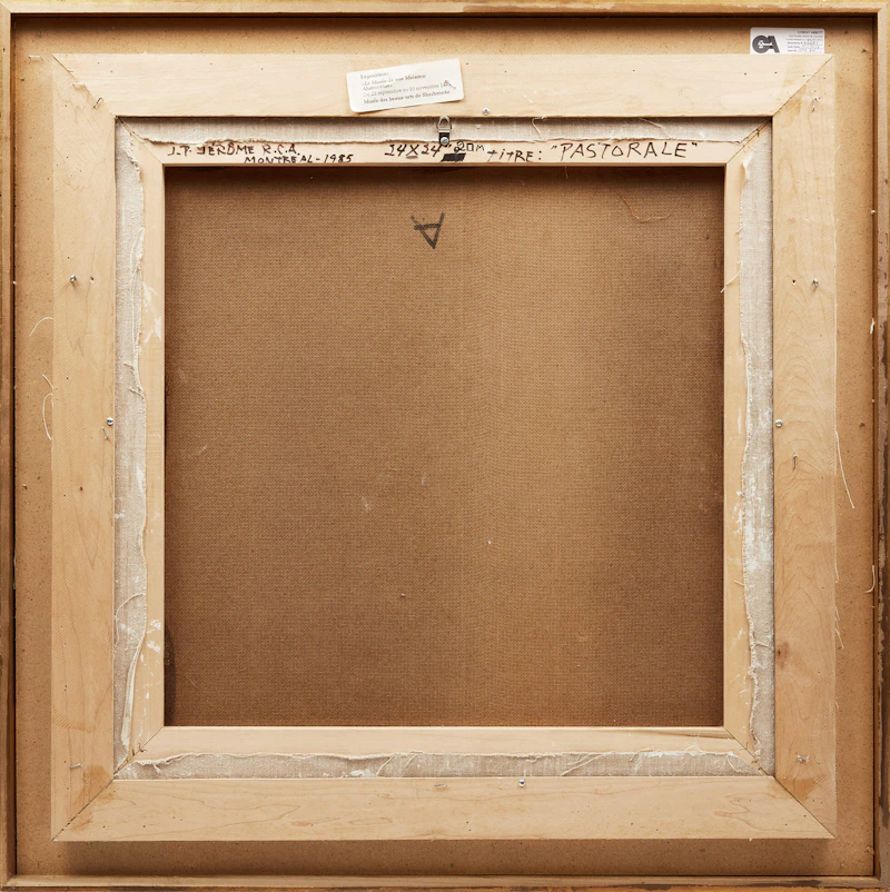 Jean-Paul Jérôme, Pastorale, oil on canvas laid down on board, 1985 - view 3