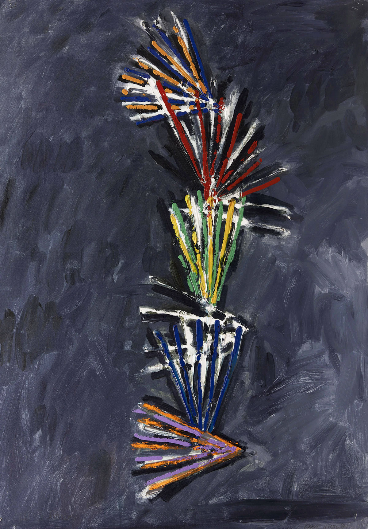 David Bolduc, Wade #1, acrylic on paper, 1990