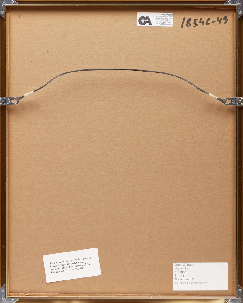 Harold Elmer Feist, Two Untitled Abstractions, two acrylics on paper - view 3