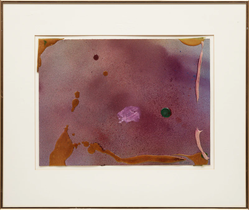 Harold Elmer Feist, Two Untitled Abstractions, two acrylics on paper - view 2