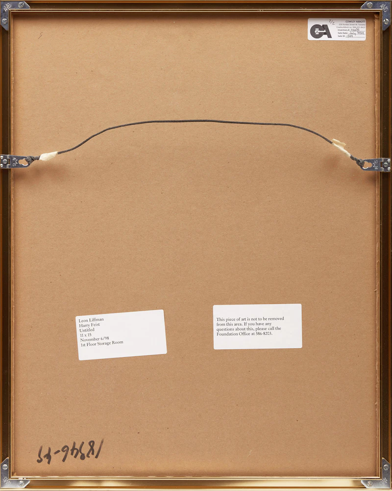 Harold Elmer Feist, Two Untitled Abstractions, two acrylics on paper - view 6