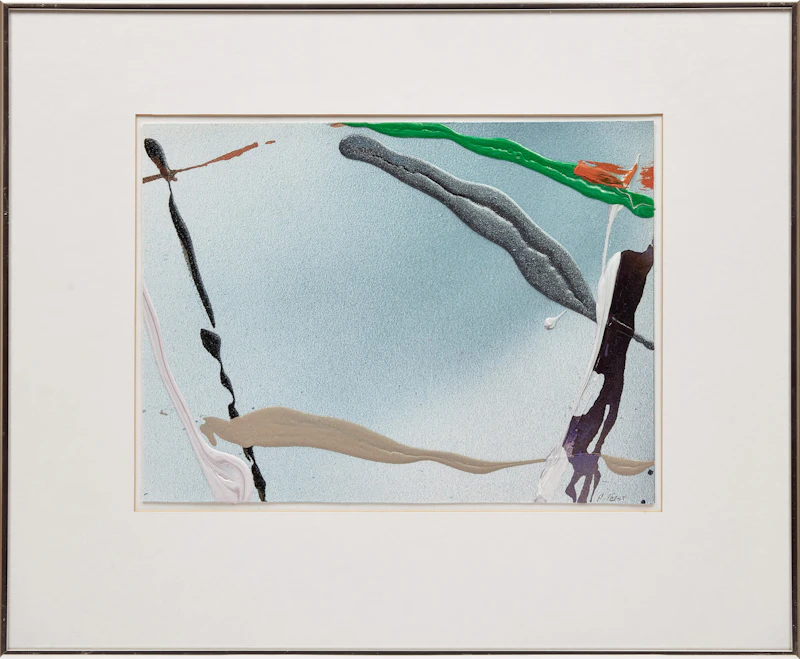 Harold Elmer Feist, Two Untitled Abstractions, two acrylics on paper - view 5