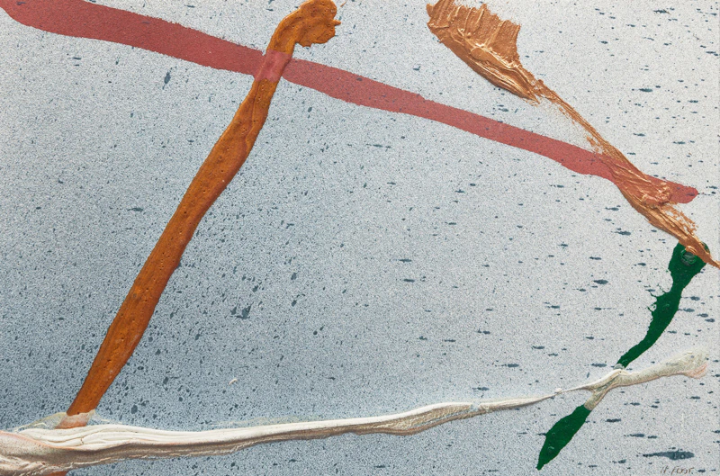 Harold Elmer Feist, Two Untitled Abstractions, two acrylics on paper - view 1