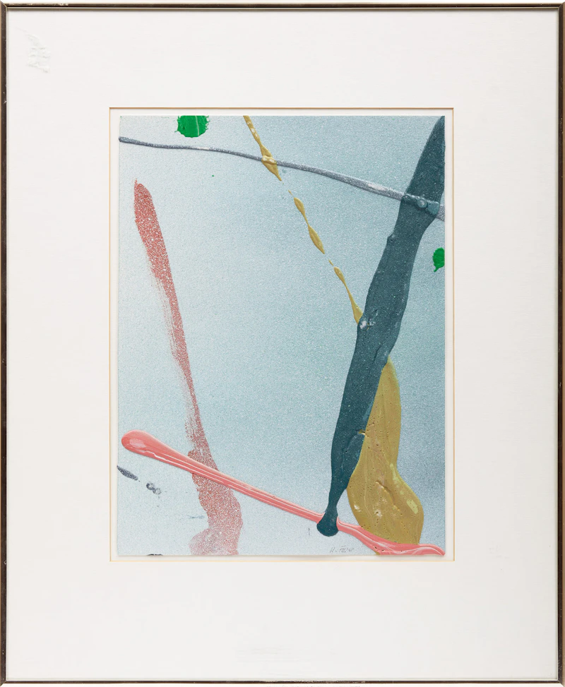 Harold Elmer Feist, Two Untitled Abstractions, two acrylics on paper - view 5