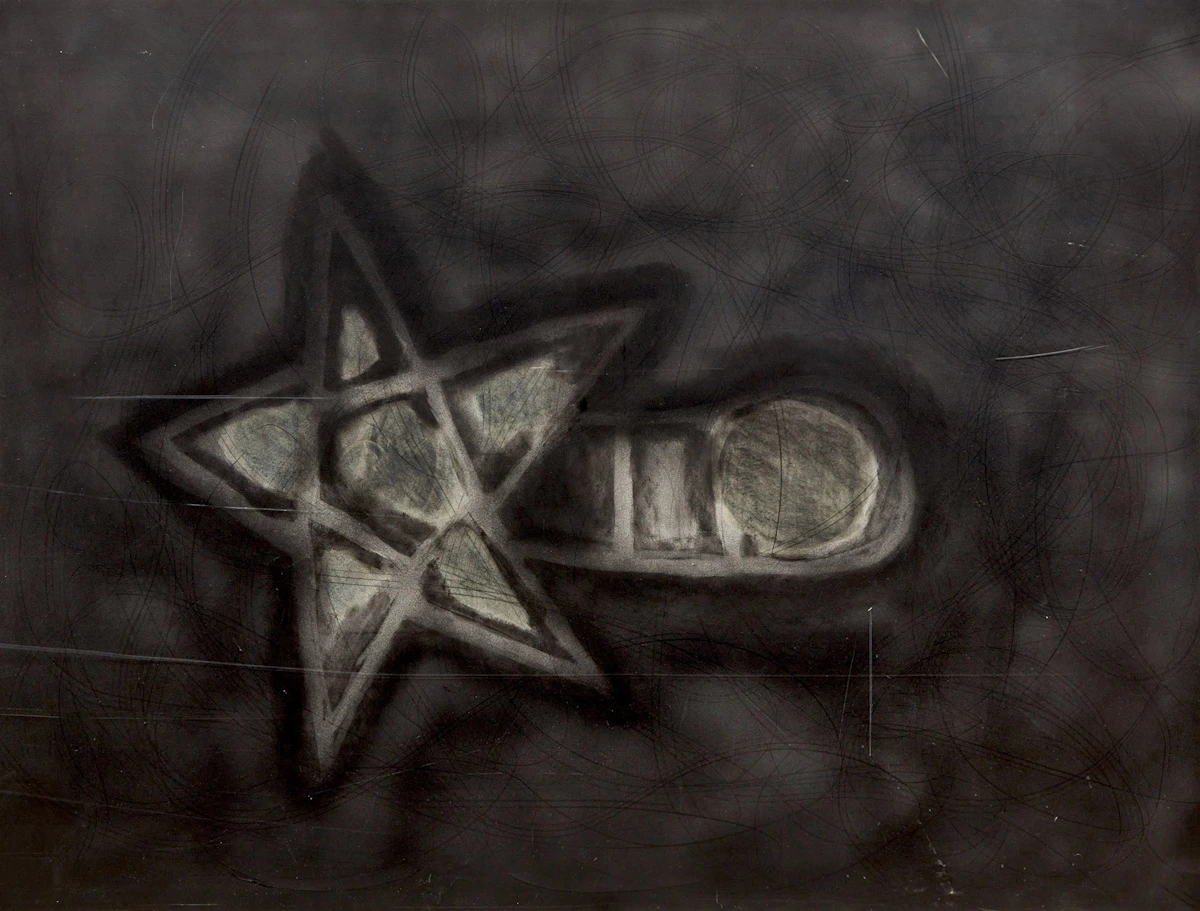 Tim Whiten, Hopscotch, pencil