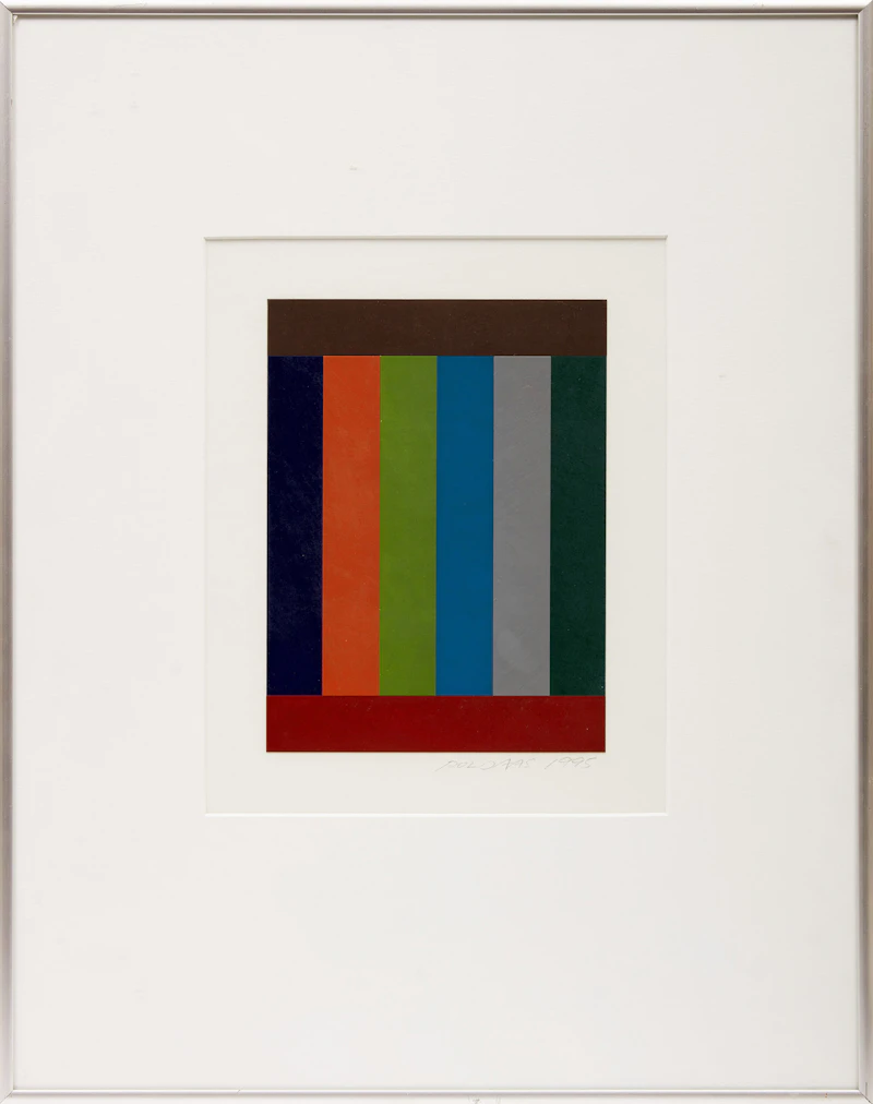 Jaan  Poldaas, Three Untitled Abstractions, collage, 1995 - view 2