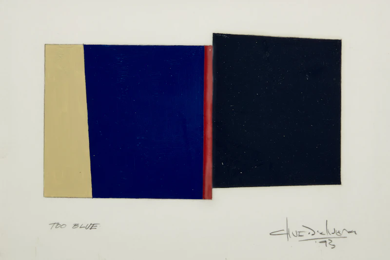 Clive D’Oliveira, Too Blue; Up & Down; Raw Umberage; Anda, four mixed media on paper, 1993 - view 1