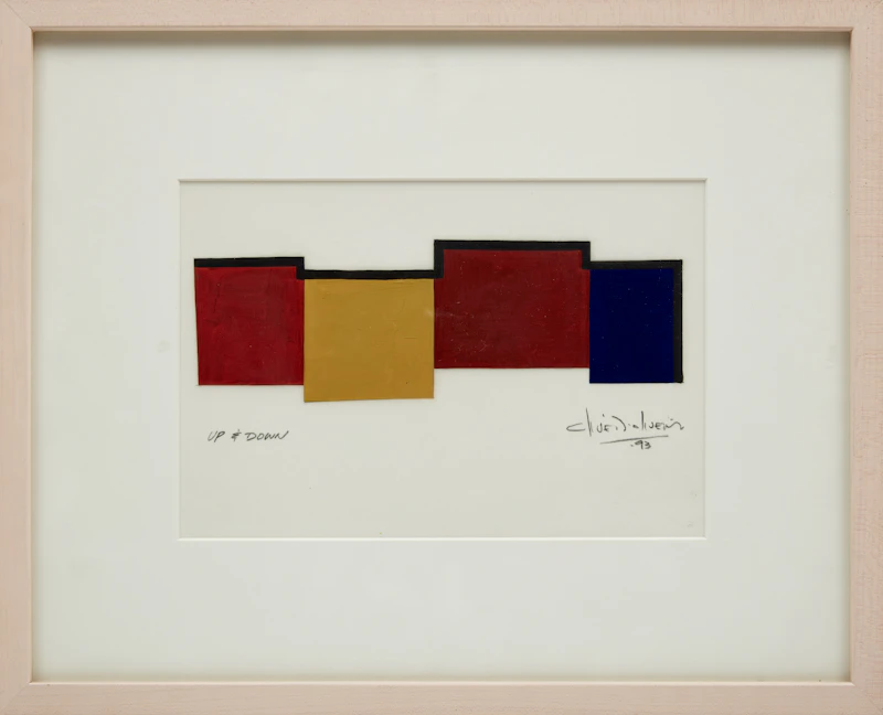 Clive D’Oliveira, Too Blue; Up & Down; Raw Umberage; Anda, four mixed media on paper, 1993 - view 5