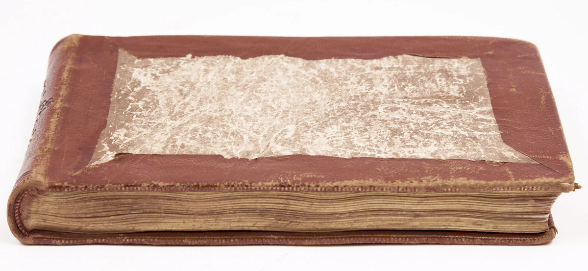 William Busby Lambe, Sketchbook of Drawings, Three-quarter bound in leather with marbled endpapers