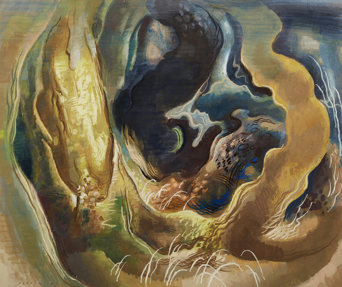 Lawrence Arthur Colley Panton, Forest Moment, gouache on paper, 1948