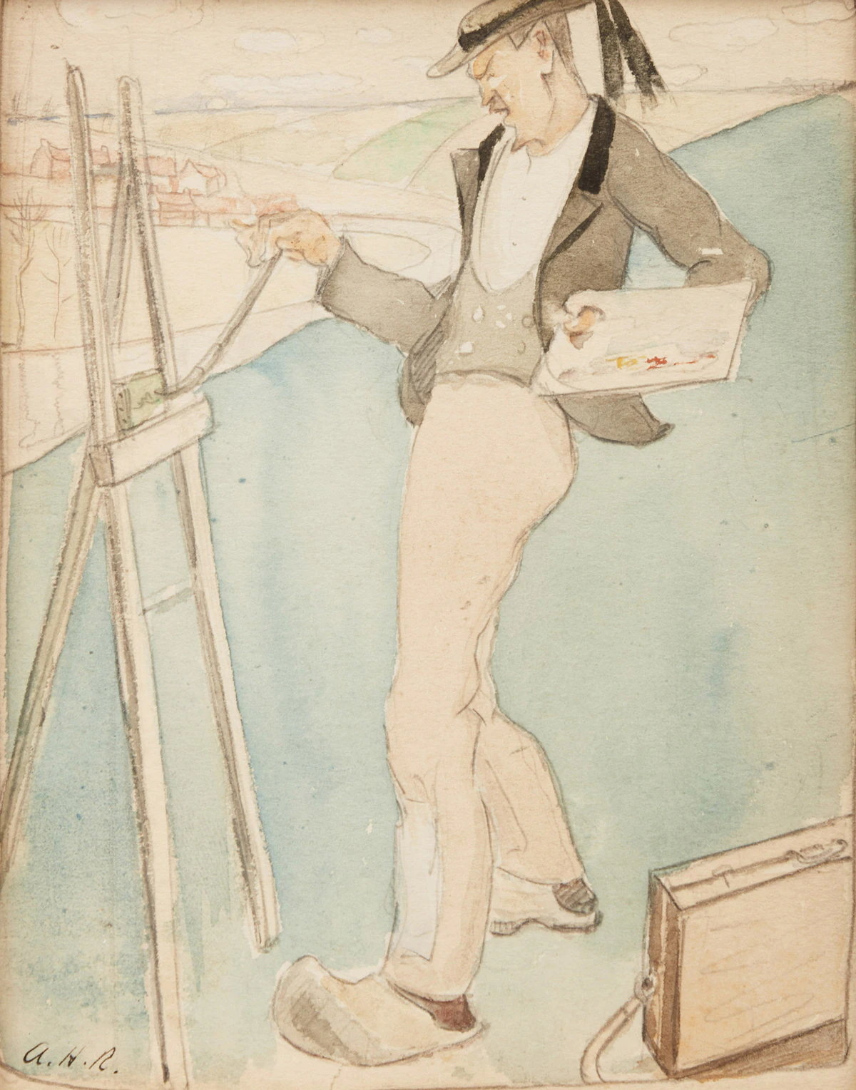 Albert Henry Robinson, Dear Pen and Pencil Club, watercolour
