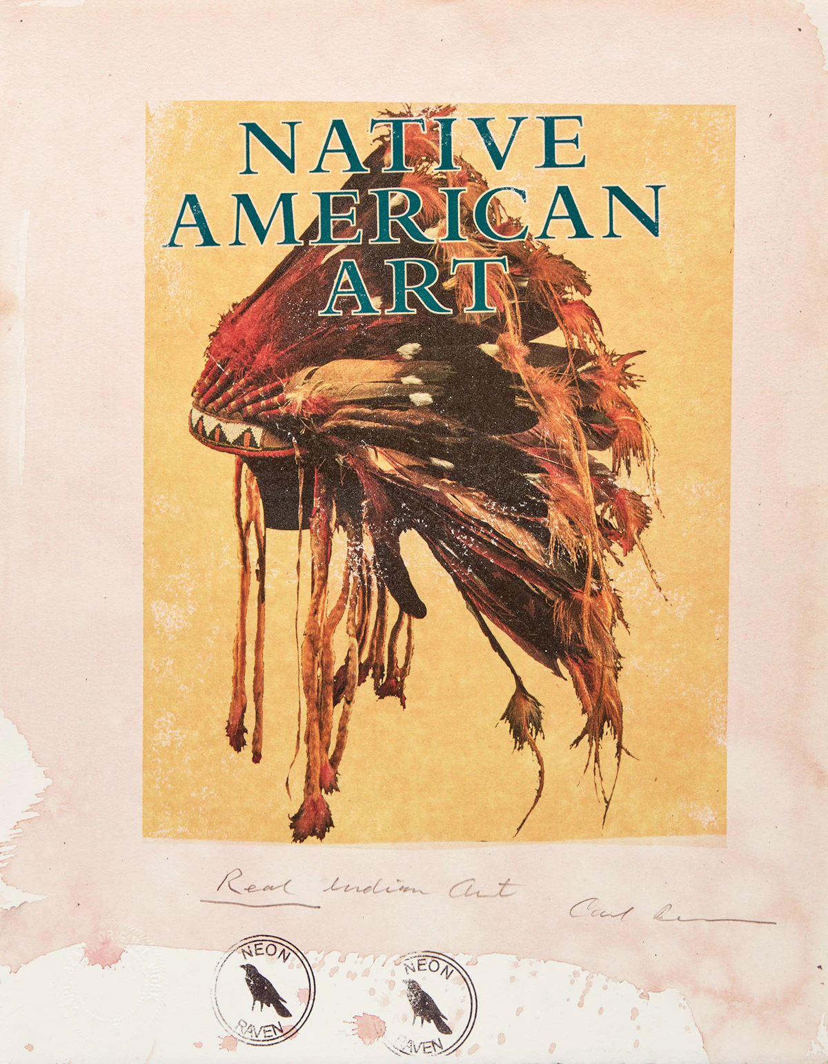 Carl Beam, Real Indian Act; Sitting Bull, two mixed media works on paper
