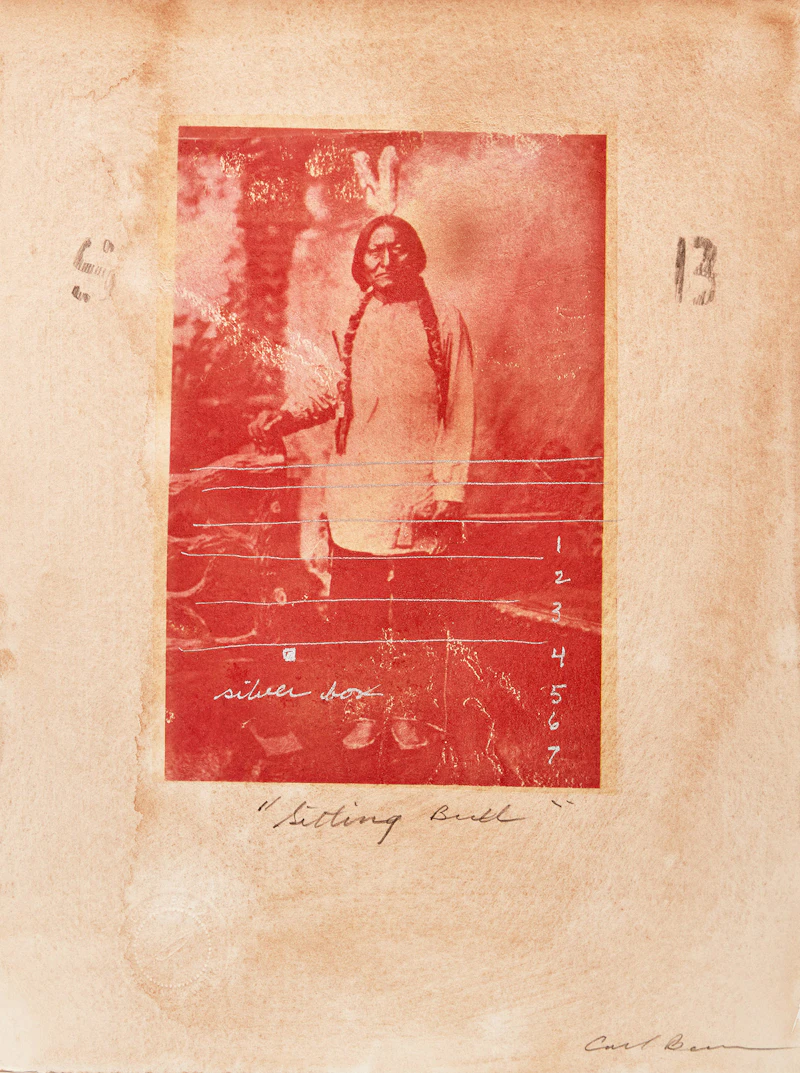 Carl Beam, Real Indian Act; Sitting Bull, two mixed media works on paper - view 3