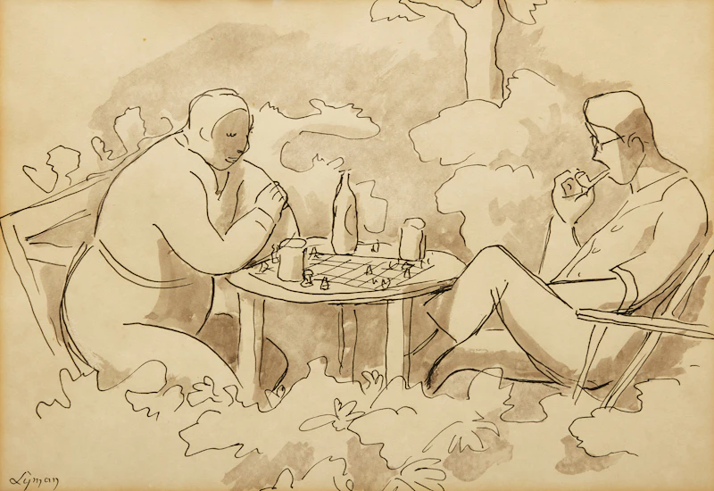 Chess Players by John Goodwin Lyman