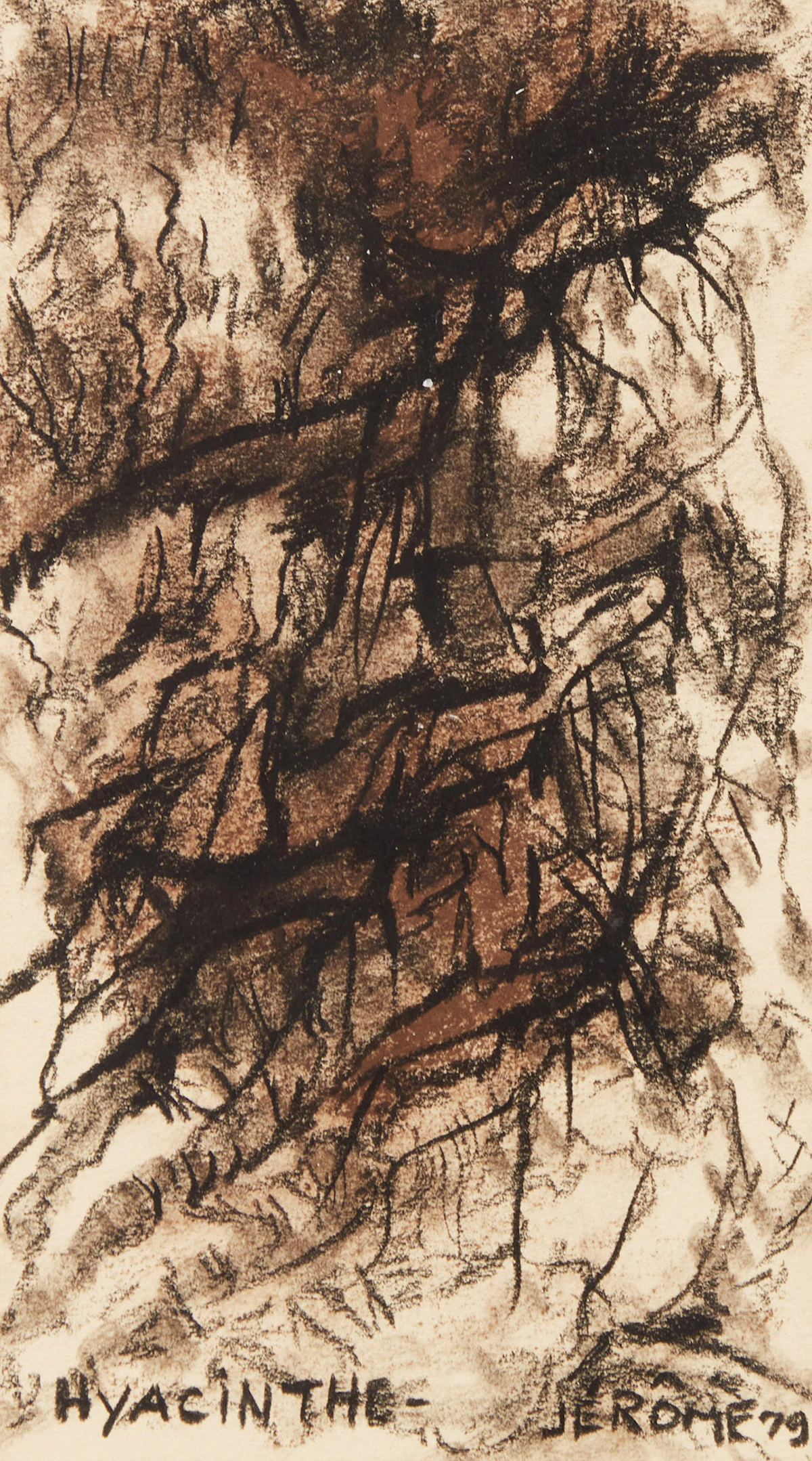 Jean-Paul Jérôme, Hyacinthe, pastel on paper, 1979