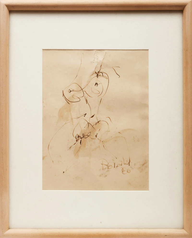 William Ronald, Four Nude Studies, four inks on paper, 1980 - view 2