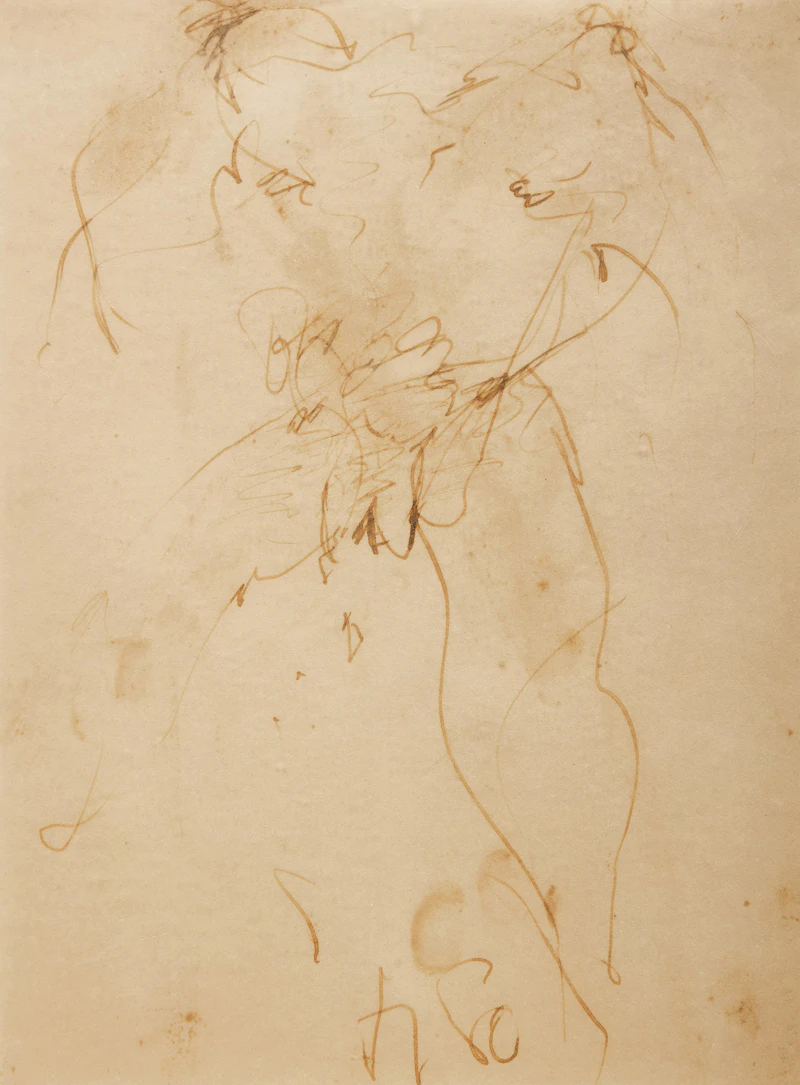William Ronald, Four Nude Studies, four inks on paper, 1980 - view 7