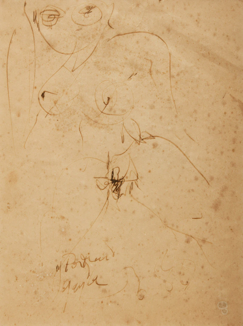 William Ronald, Four Nude Studies, four inks on paper, 1980 - view 10