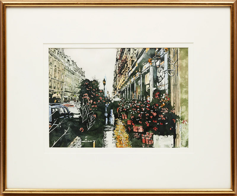 Michael Zarowsky, Three Winter Scenes, three watercolours - view 2