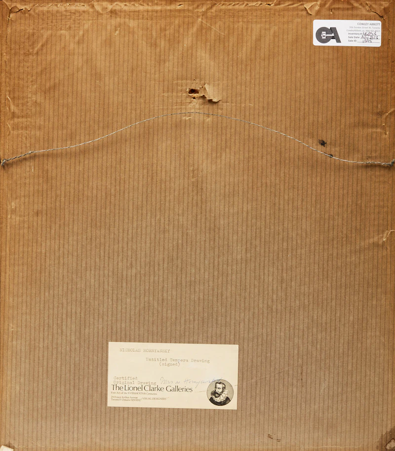 Nicholas Hornyansky, Trinity College, University of Toronto, tempera on paper, circa 1940 - view 3