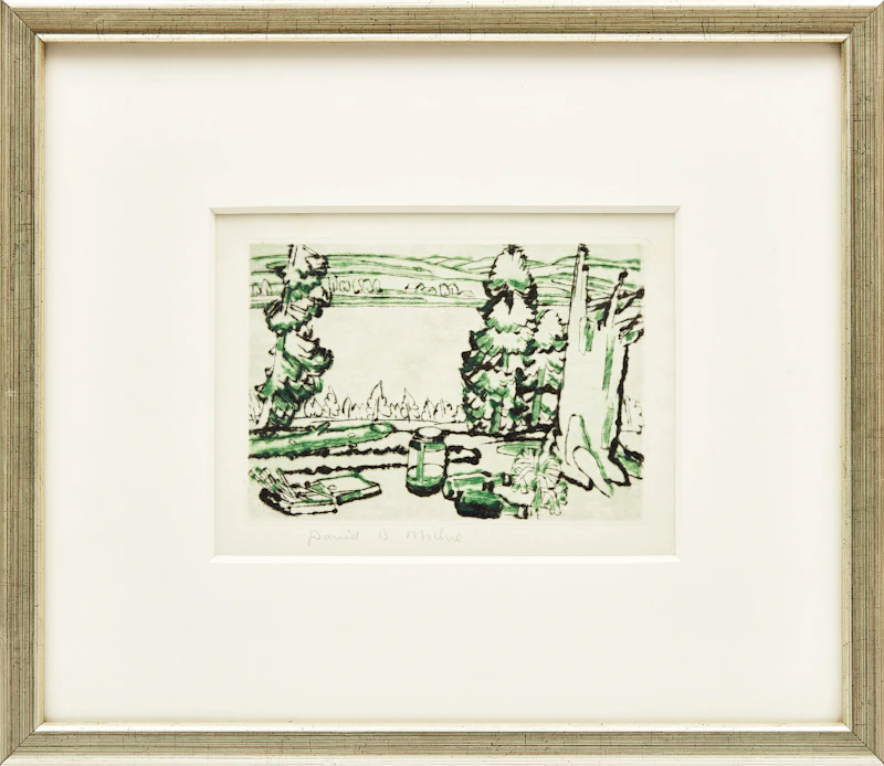 David Brown Milne, Painting Place, drypoint etching in colours - view 2