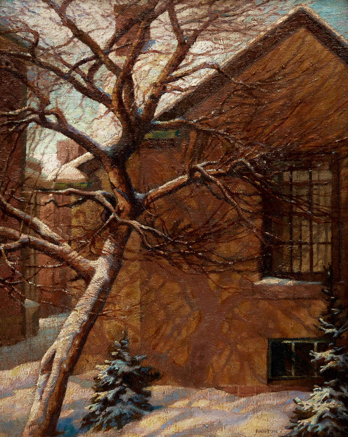 Lawrence Arthur Colley Panton, Studio Garden, oil on canvas