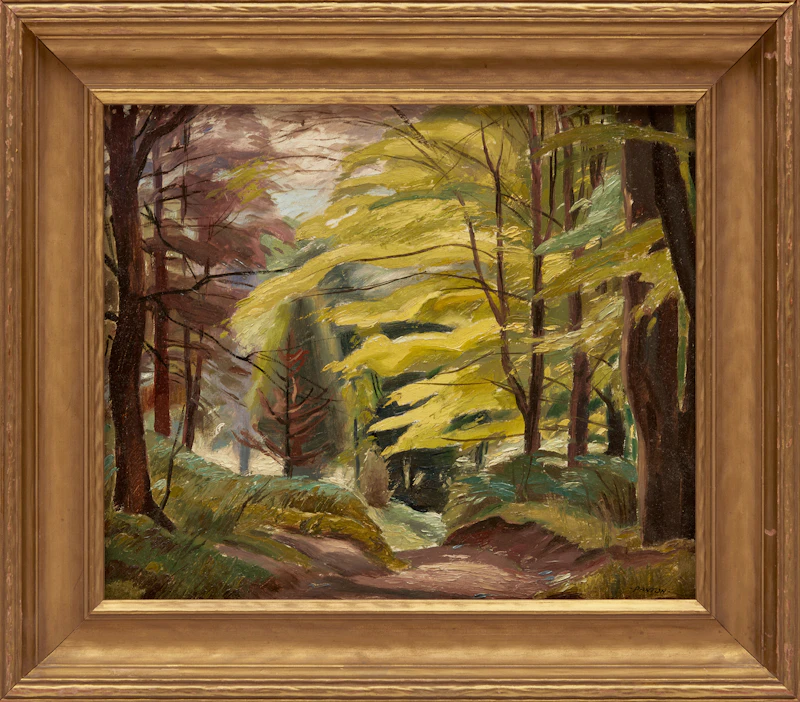 Lawrence Arthur Colley Panton, Autumn Grandeur near Maple, oil on board - view 2