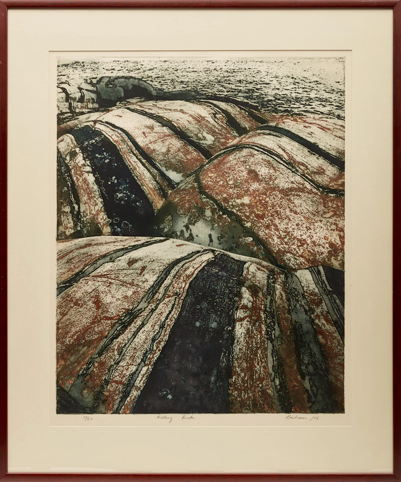 Edward John Bartram, Rolling Rocks, etching, 1976 - view 2