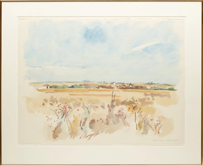 Unknown Artist, After Winter, Rosehips, watercolour, 1984 - view 2