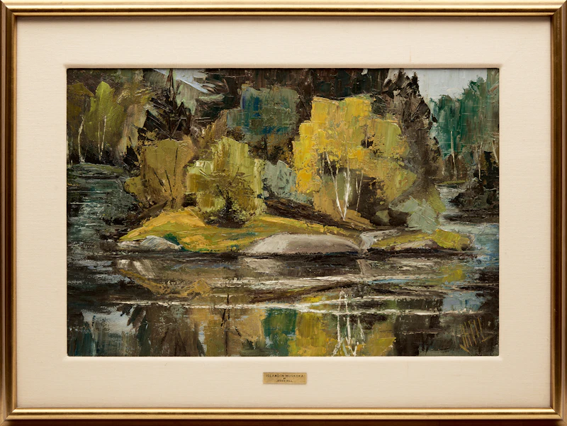 Jessie Hill, Island in Muskoka, oil on board - view 2
