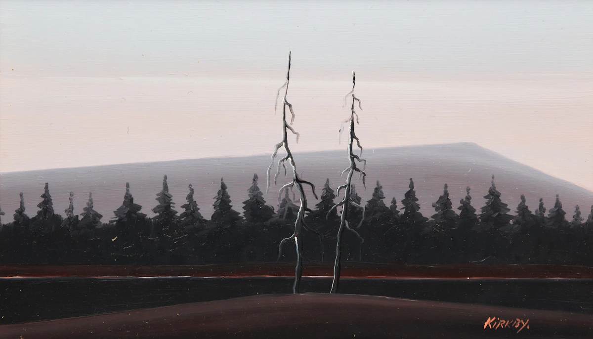 Kenneth Kirkby, Untitled Landscape, oil on board
