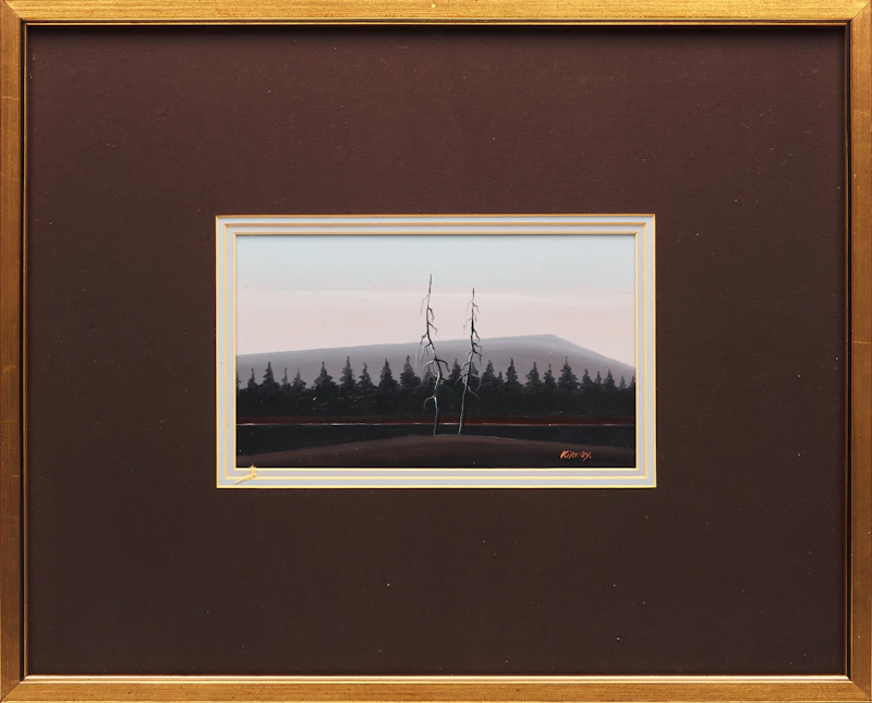 Kenneth Kirkby, Untitled Landscape, oil on board - view 2