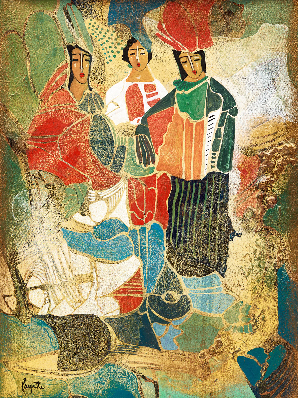 Nicole Payette, Concerto, oil on canvas, circa 1997